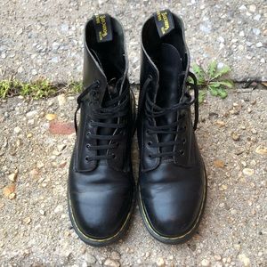 Dr. Martens Black Lace Up Combat Boots